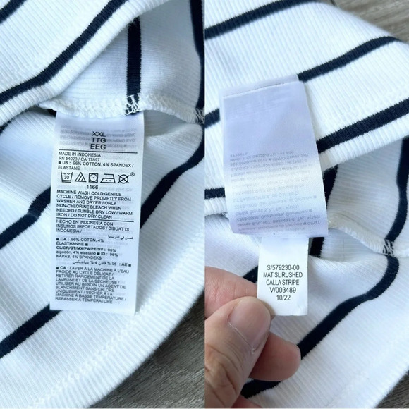 NWT Old Navy  Maternity Striped Sleeveless Rib-Knit Nursing Dress - Picture 12 of 16